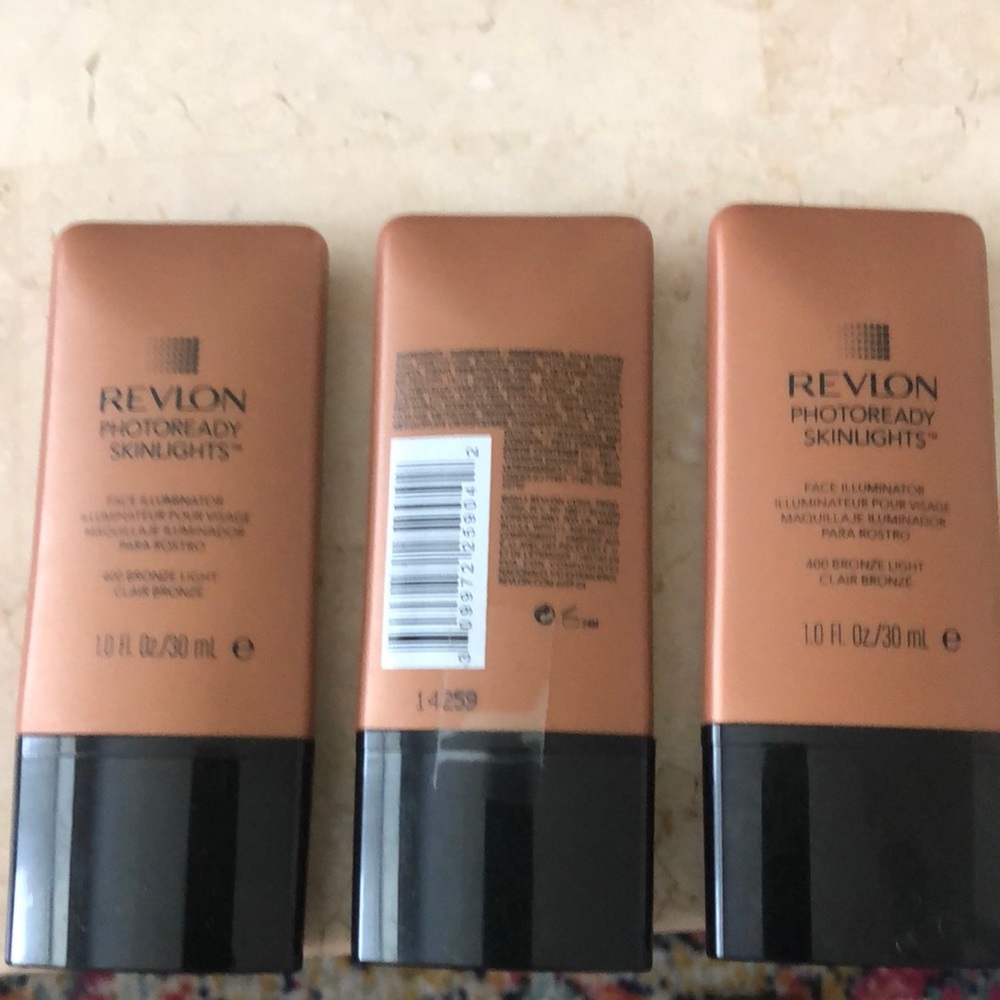 3 Brand new sealed Revlon photo ready skin lights BRONZE LIGHT